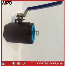 Forged Steel 2-PCS Floating Threaded Ball Valve